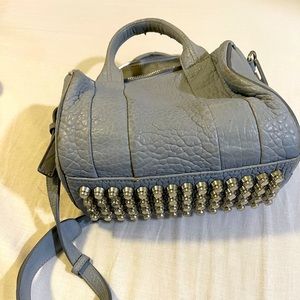 Alexander Wang Rocco Bag in Light Blue and Silver